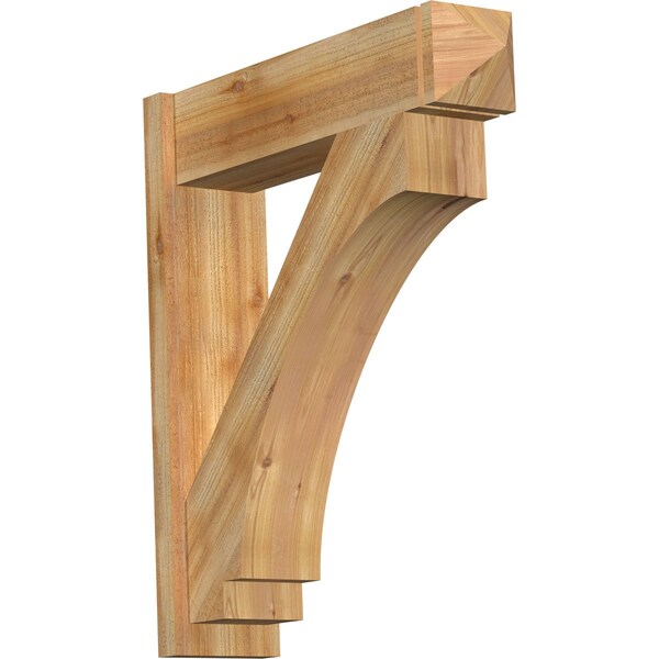Ekena Millwork Imperial Rough Sawn Arts and Crafts Outlooker, Western Red Cedar, 8"W x 32"D x 36"H OUT08X32X36IMP03RWR - main